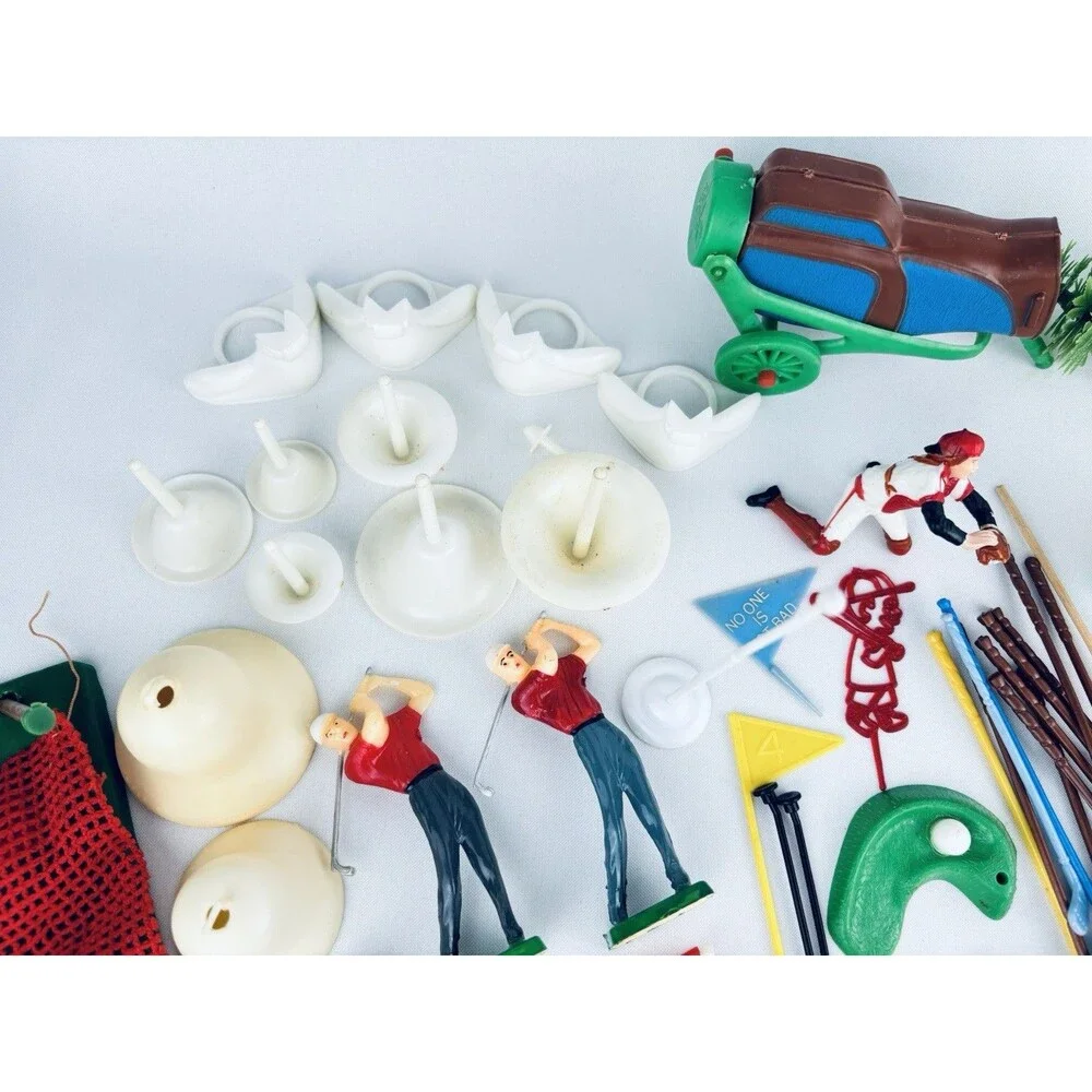 Large Lot Cake Decorations Hard Plastic - Wilton - Toppers  -Hong Kong‎ Vintage